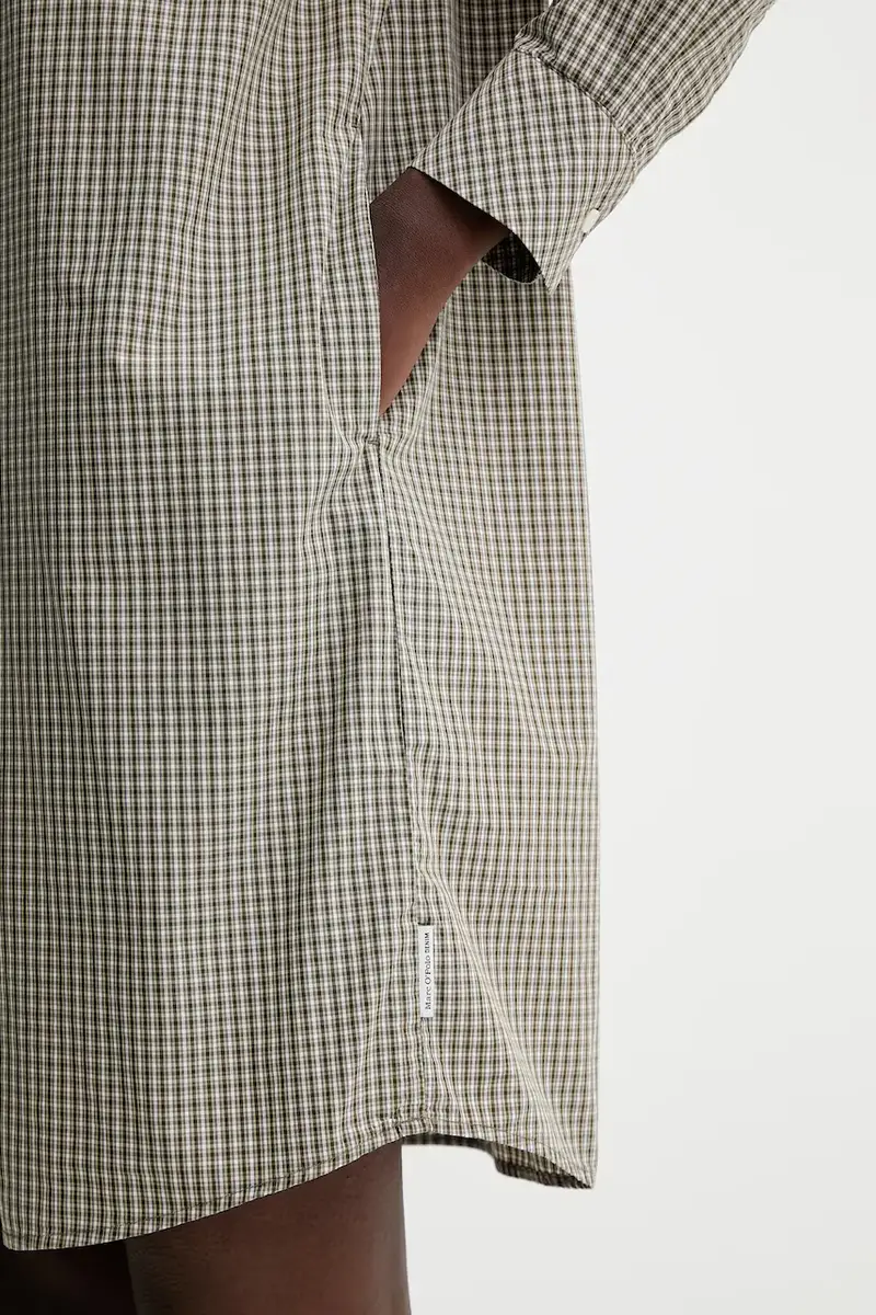 vestito in cotone colore verde 5000007196 miniatura 5