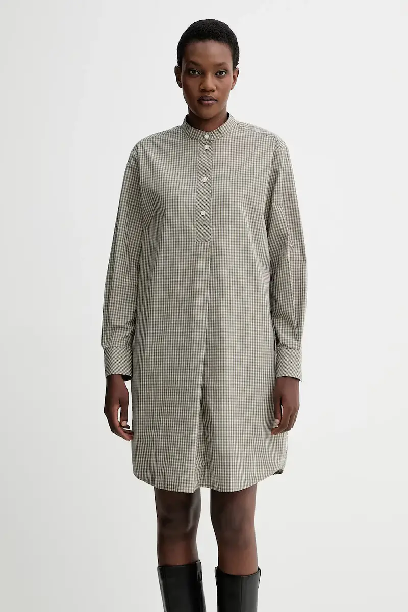 vestito in cotone colore verde 5000007196