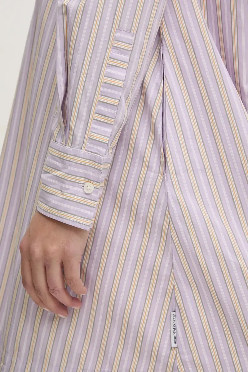 vestito in cotone colore violetto 5000006085 miniatura 5