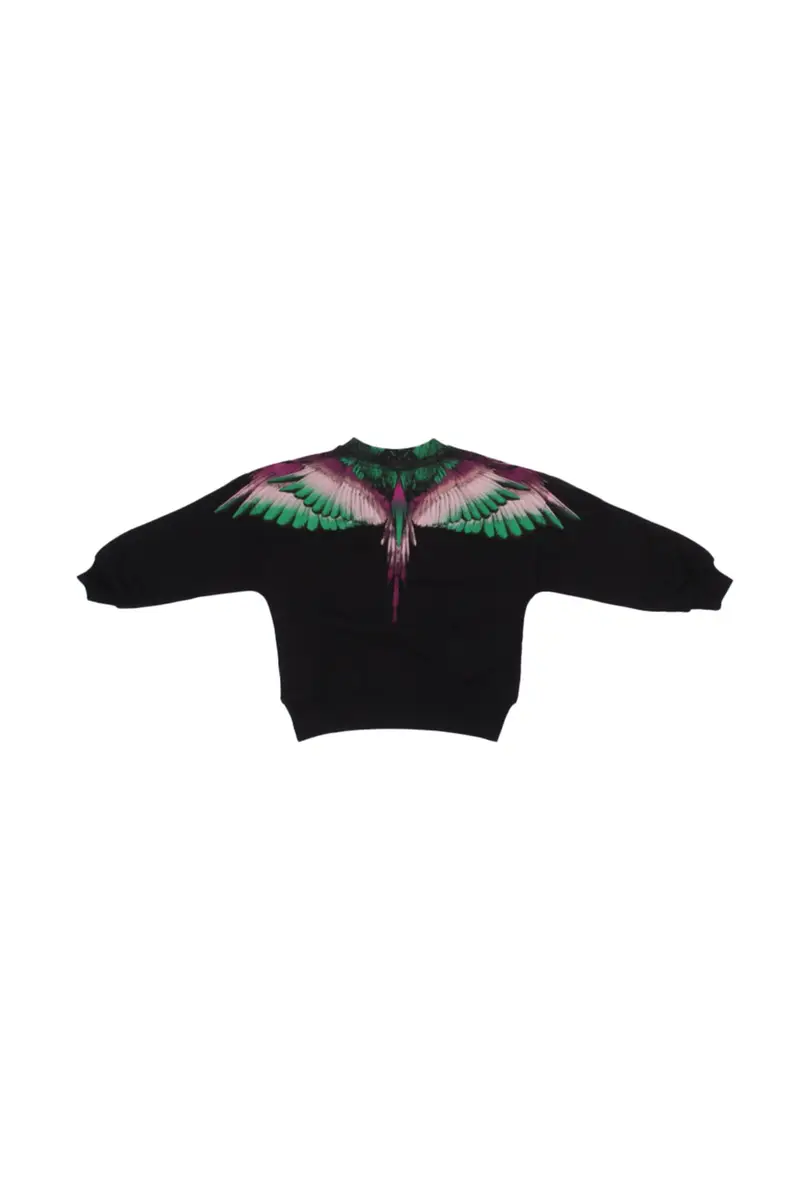 Felpa Bambina MARCELO BURLON COUNTY OF MILAN Black Sweatshirt girl miniatura 2