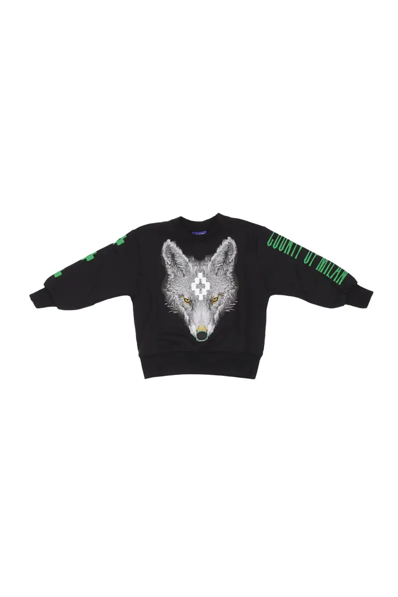 Felpa Bambino MARCELO BURLON COUNTY OF MILAN Black Sweatshirt boy
