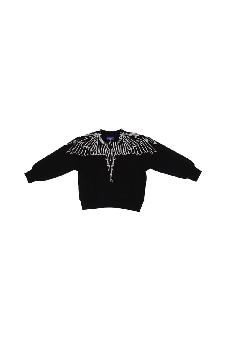 Felpa Bambino MARCELO BURLON COUNTY OF MILAN Black Sweatshirt boy