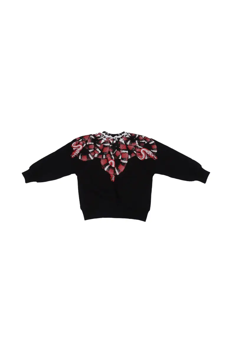 Felpa Bambino MARCELO BURLON COUNTY OF MILAN Black Sweatshirt boy miniatura 2