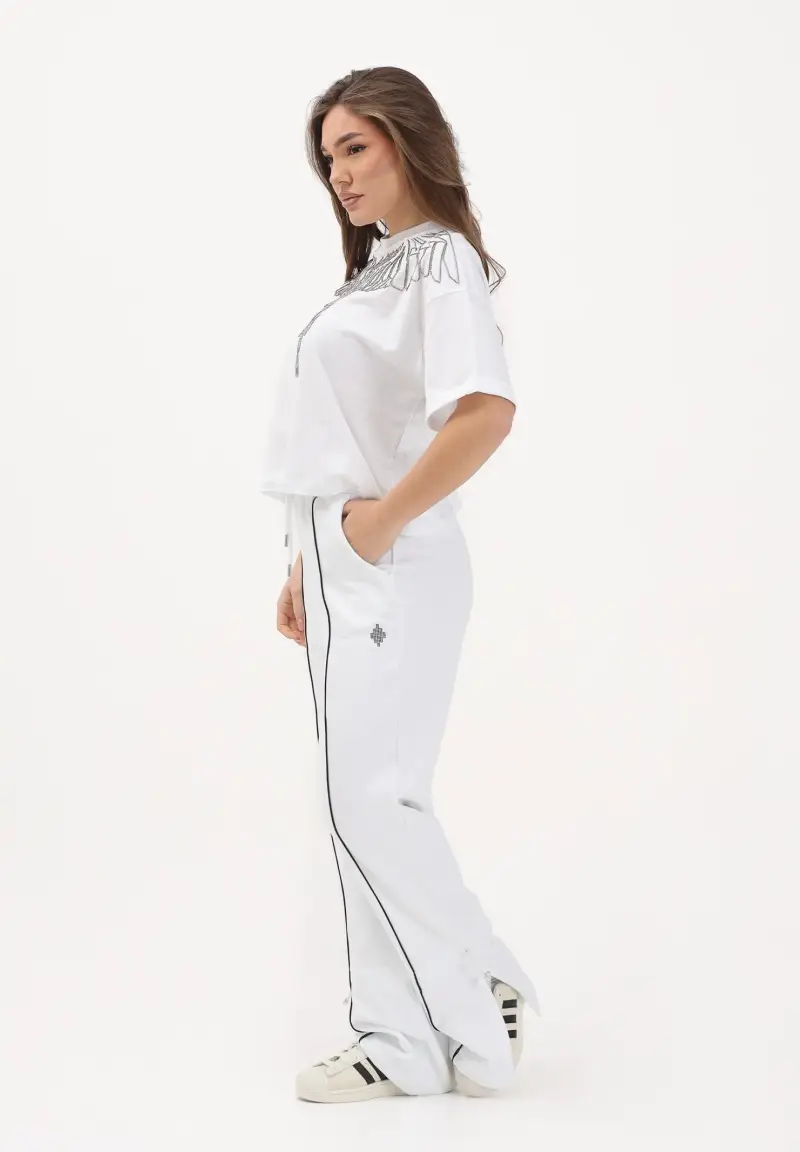 Pantalone sportivo bianco da donna miniatura 2