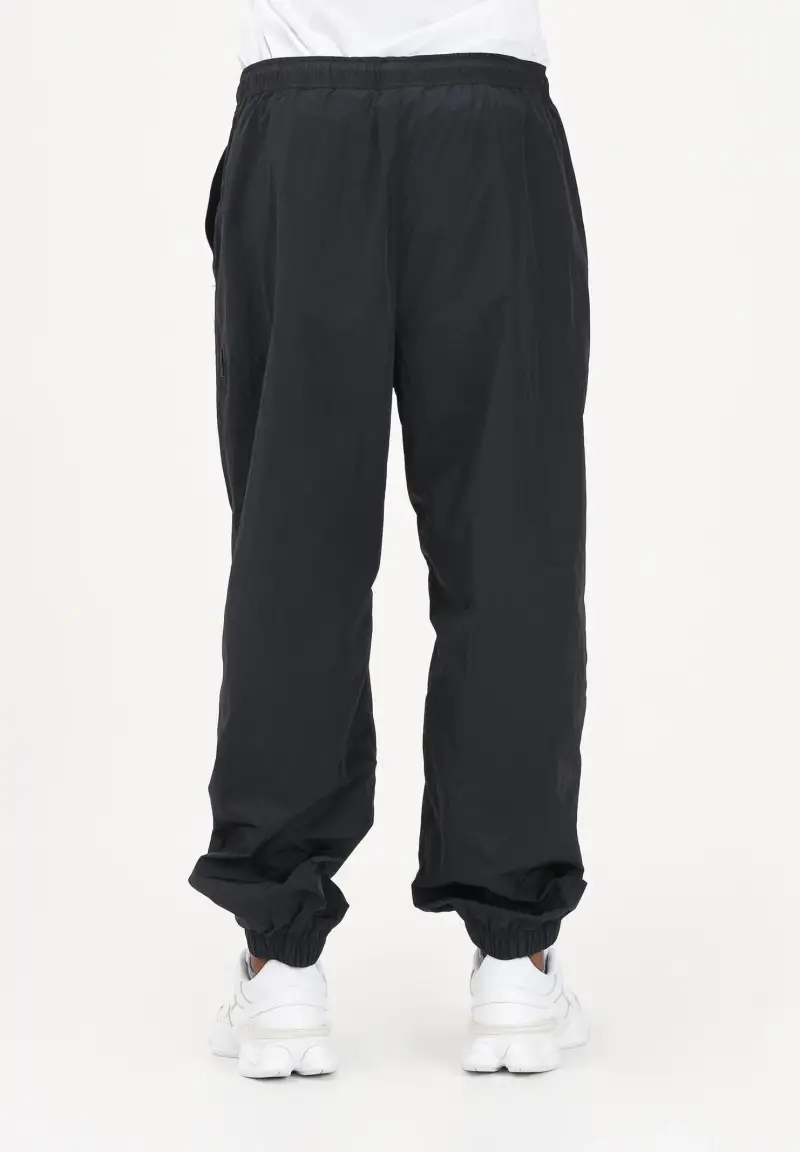 Pantalone sportivo nero da uomo con logo miniatura 3