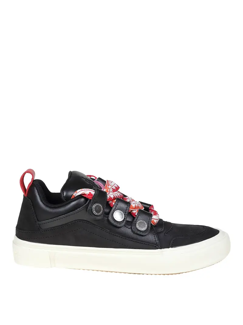 Sneakers in pelle Nero