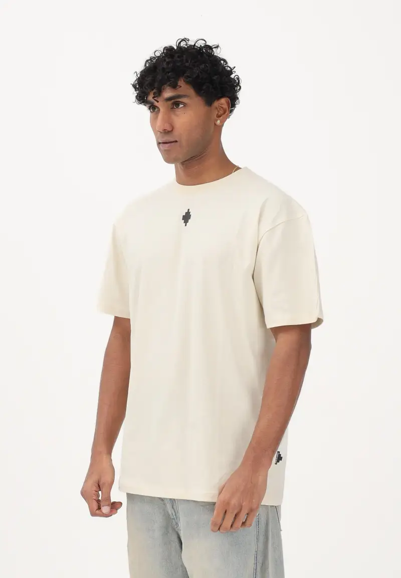 Marcelo Burlon County of Milan T-shirt Uomo Beige 4246027