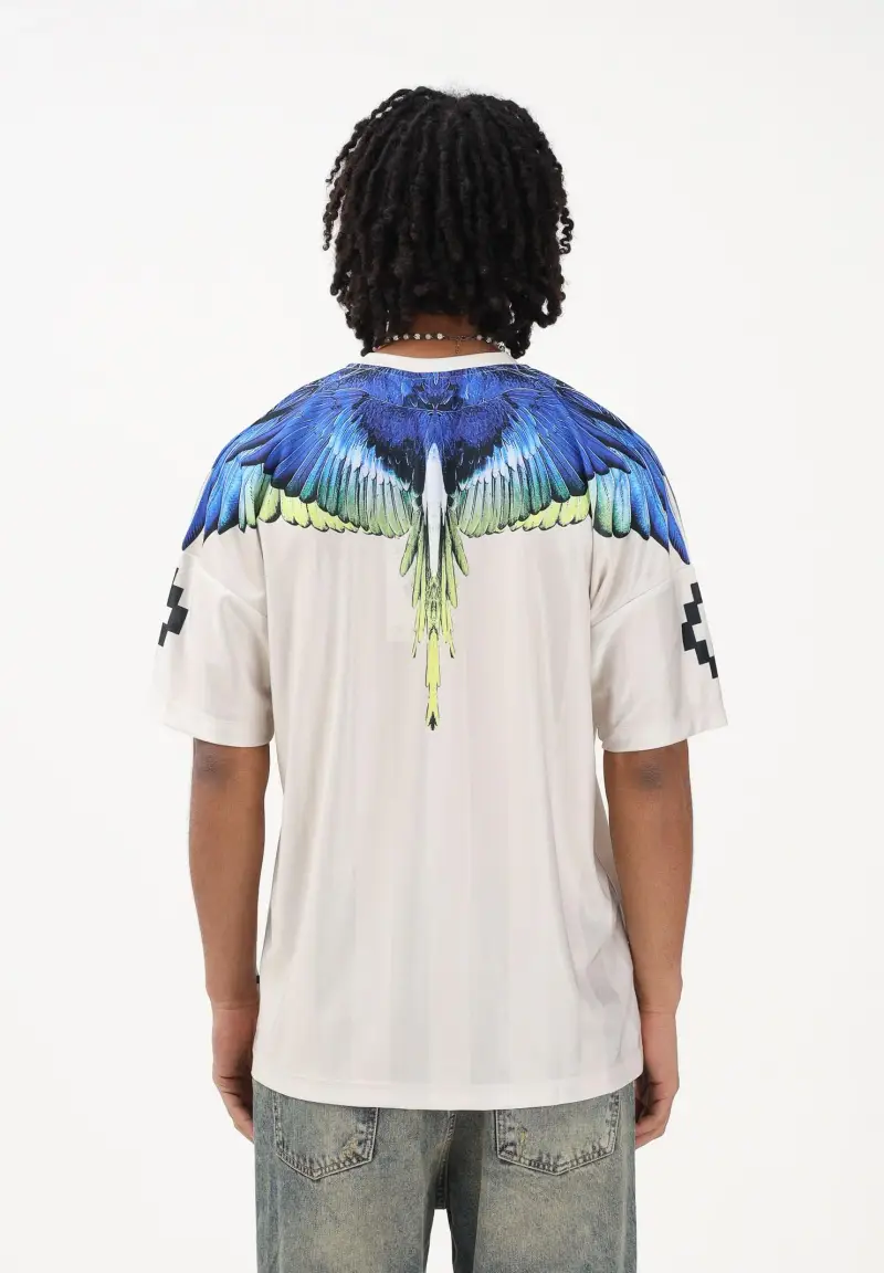 Marcelo Burlon County of Milan T-shirt Uomo Beige 4346516 miniatura 3