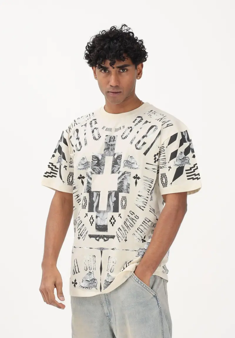 Marcelo Burlon County of Milan T-shirt Uomo 4245989 miniatura 2
