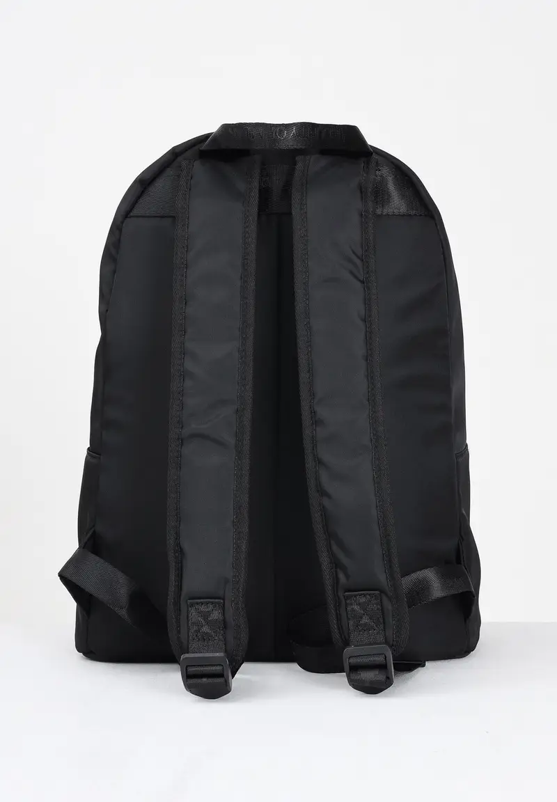 Zaino nero per uomo e donna con stampa miniatura 3