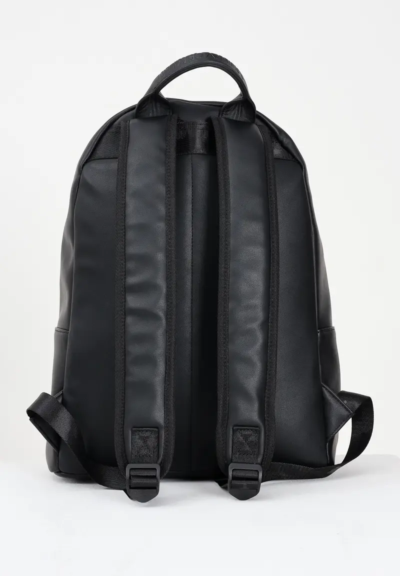 Zaino nero per uomo e donna con stampa miniatura 3