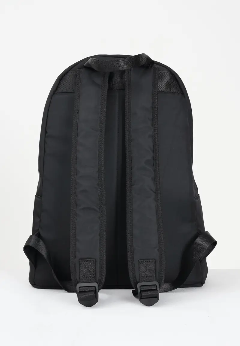 Zaino nero per uomo e donna con stampa miniatura 3