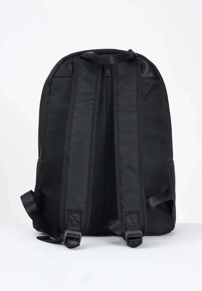 Zaino nero per uomo e donna con stampa miniatura 3