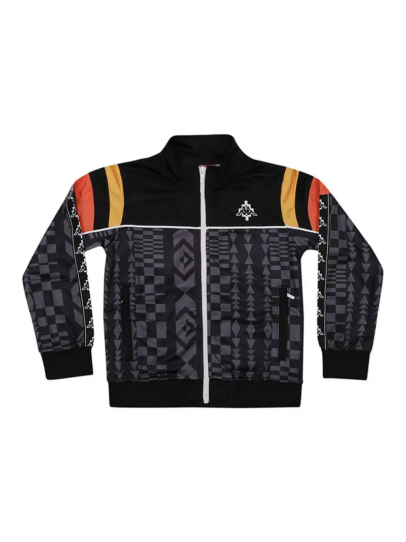 Aop folk kappa track jkt Nero