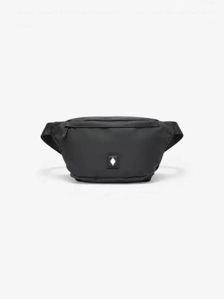 marsupio nero uomo logo multicolor miniatura 2