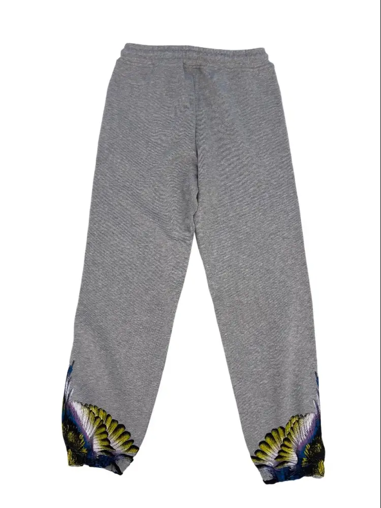 pantalone grigio bambino logo sul fondo miniatura 2