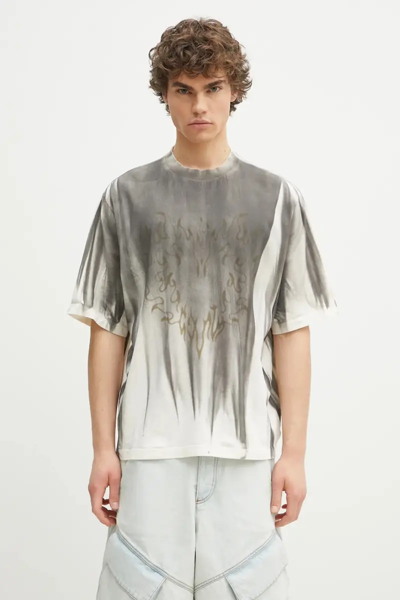 Marcelo Burlon T-shirt Uomo Beige 2242030