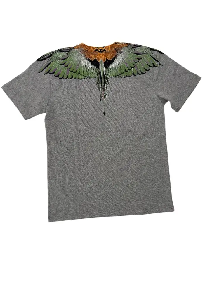 tshirt grigia bambino logo a contrasto miniatura 2