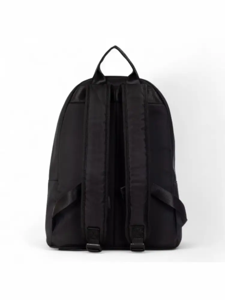 zaino nero uomo in tessuto logo multicolor miniatura 2