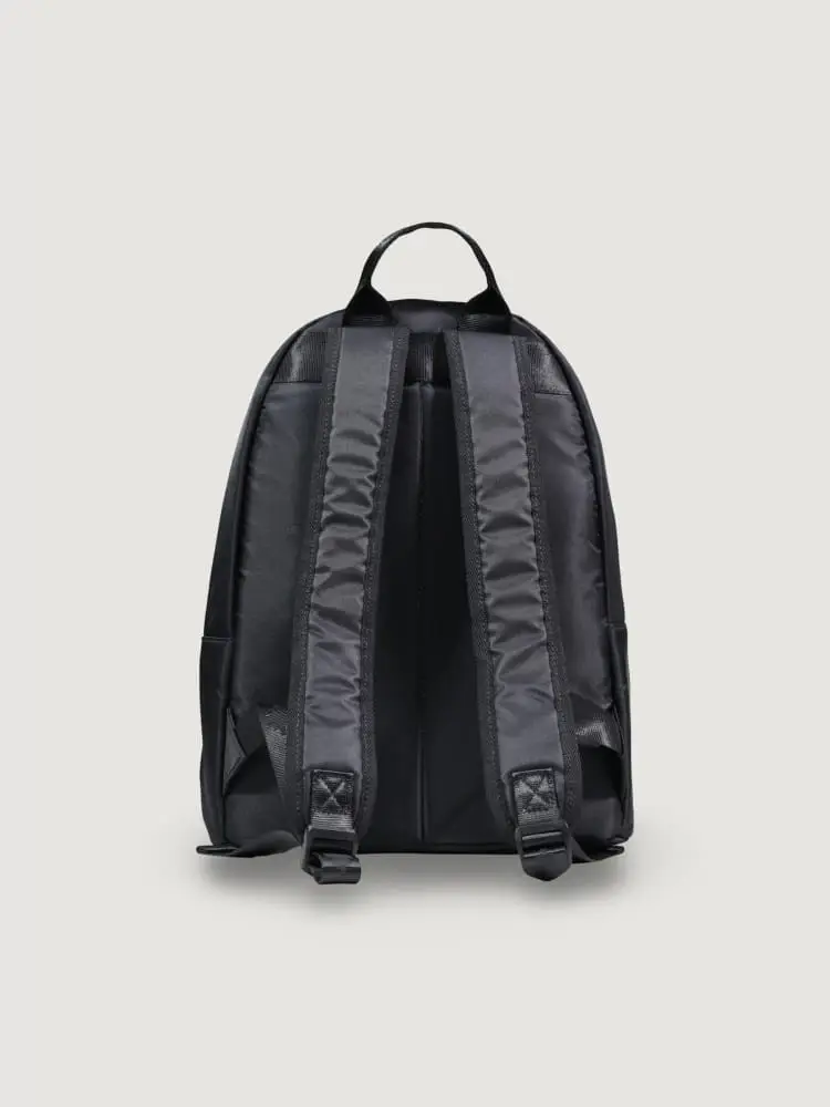 zaino nero uomo logo multicolor miniatura 2