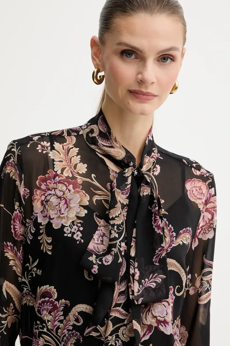 camicia VERITY donna colore nero 5BGH14 7310A miniatura 4