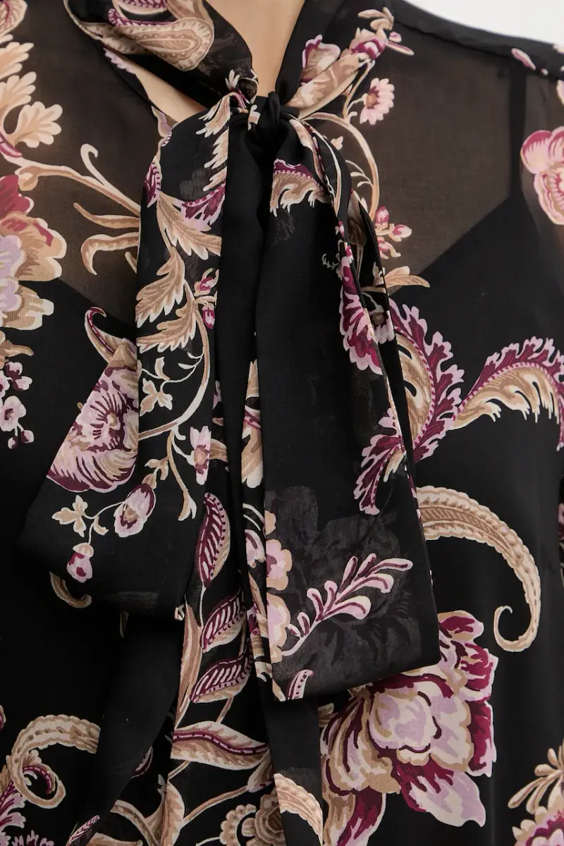 camicia VERITY donna colore nero 5BGH14 7310A miniatura 5