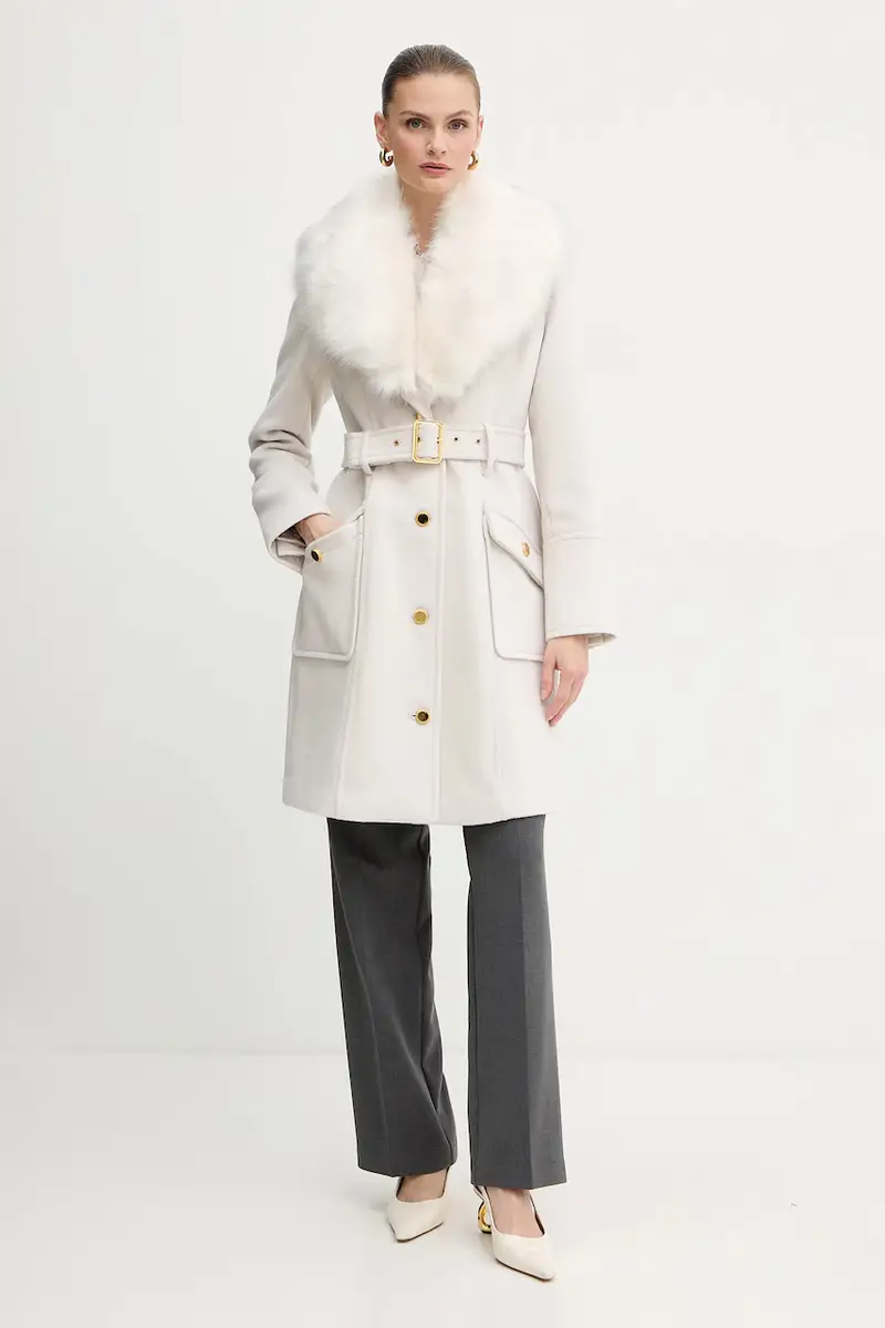 cappotto con lana ALICE colore beige 5BGL26 1799Z miniatura 4