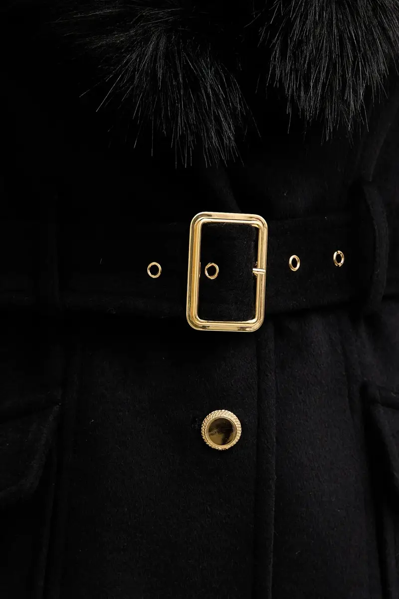 cappotto con lana ALICE colore nero 5BGL26 1799Z miniatura 5