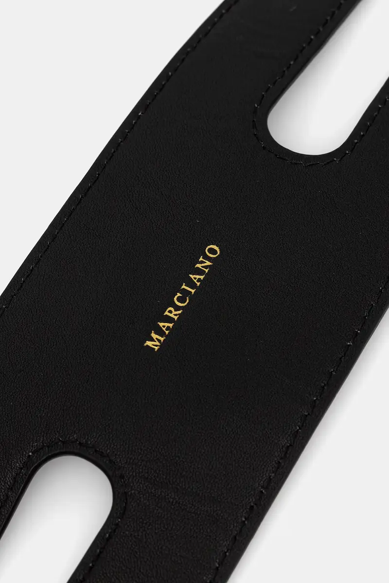 cintura in pelle Nero miniatura 3