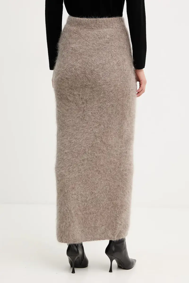 gonna con lana AGNES colore beige 5BGD02 5794Z miniatura 3