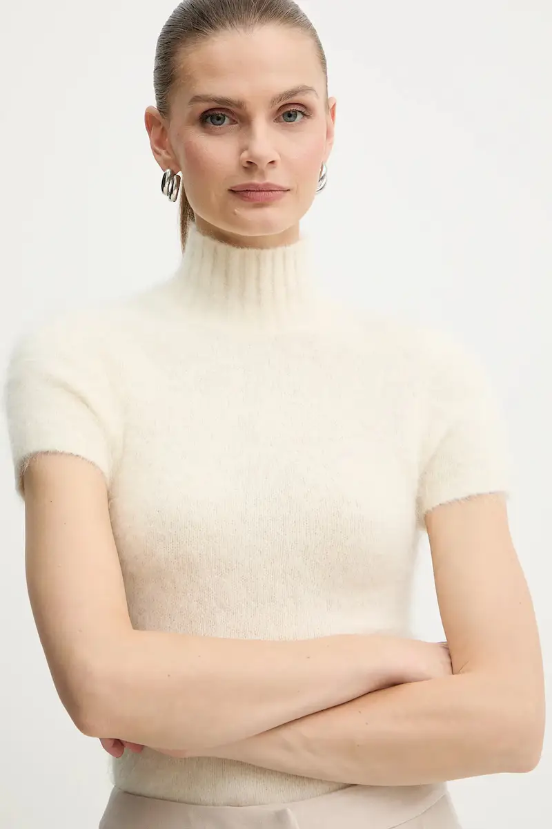 maglione con alpaca AGNES colore beige 5BGR10 5794Z miniatura 4