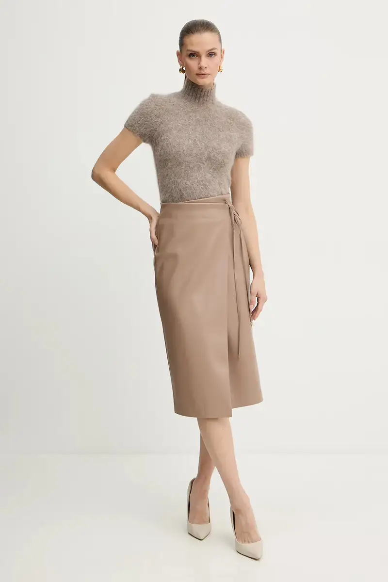 maglione con alpaca AGNES colore marrone 5BGR10 5794Z miniatura 2