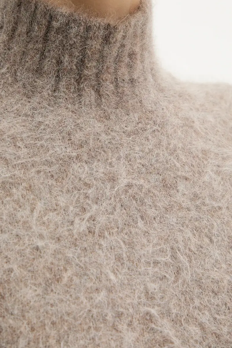 maglione con alpaca AGNES colore marrone 5BGR10 5794Z miniatura 5