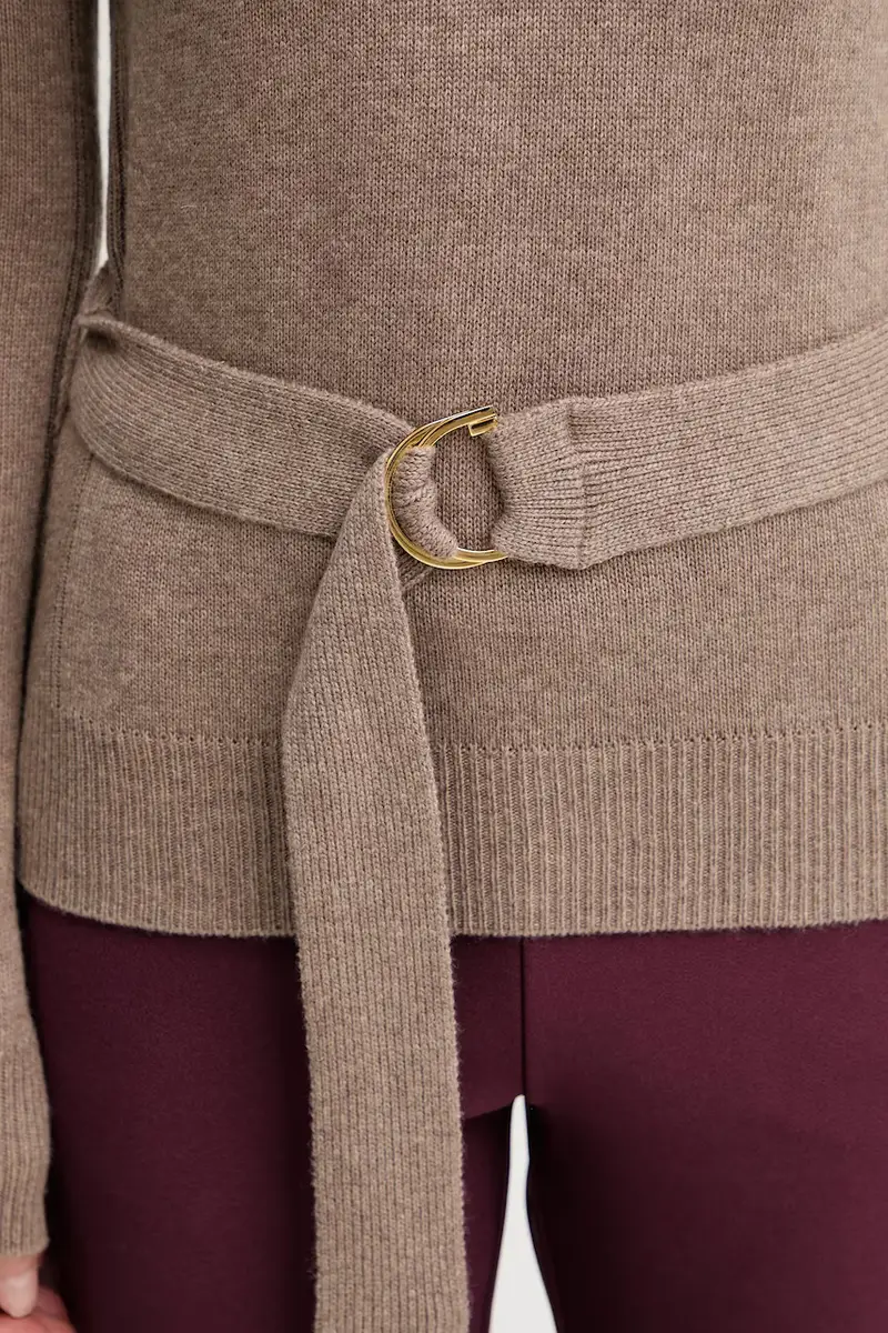 maglione con lana AFRAH colore marrone 5BGR23 5893Z miniatura 4