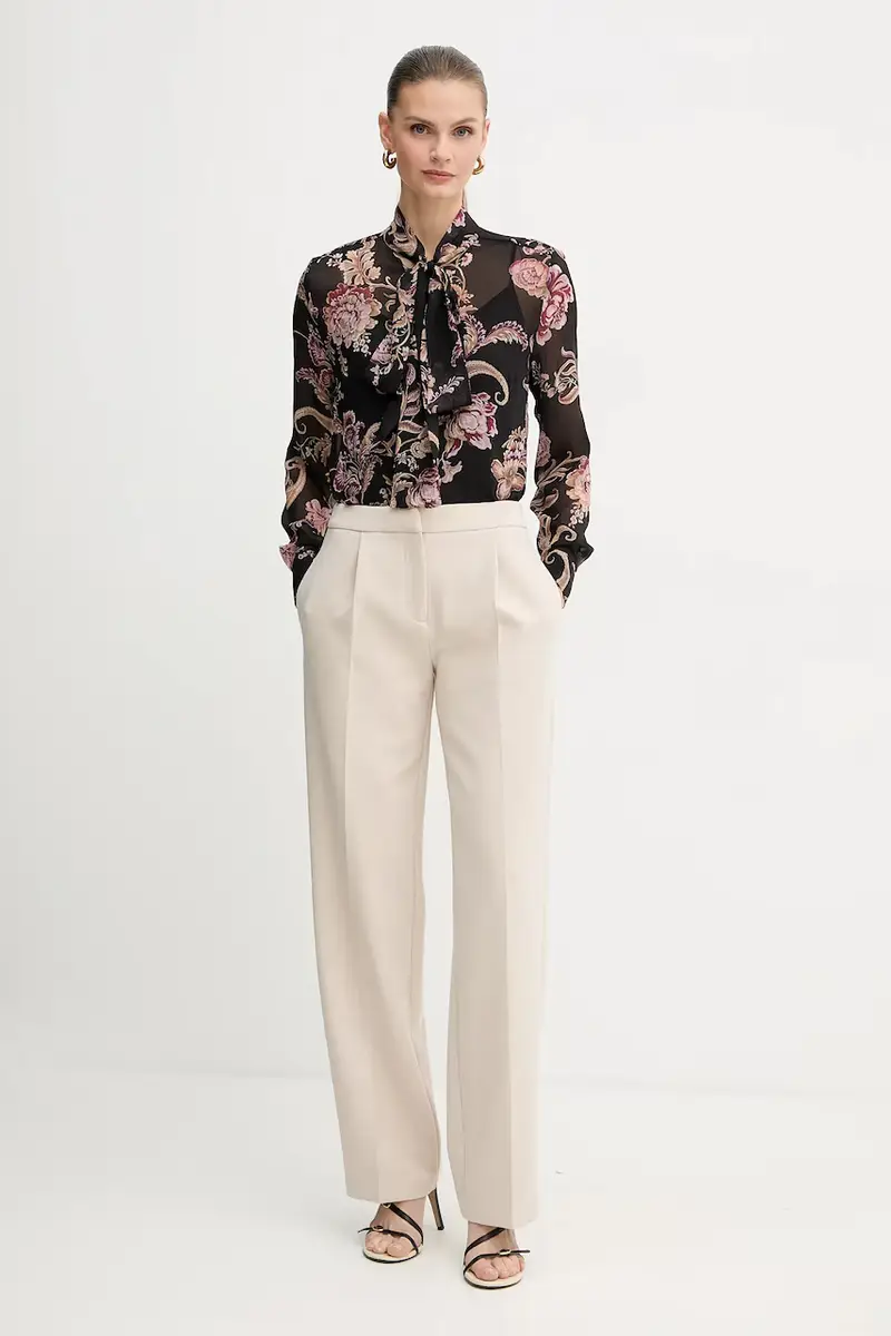 pantaloni BESSY donna colore beige 5BGB05 7346A miniatura 2