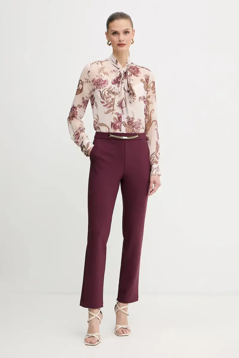 pantaloni LIA donna colore granata 5BGB04 6302A miniatura 2