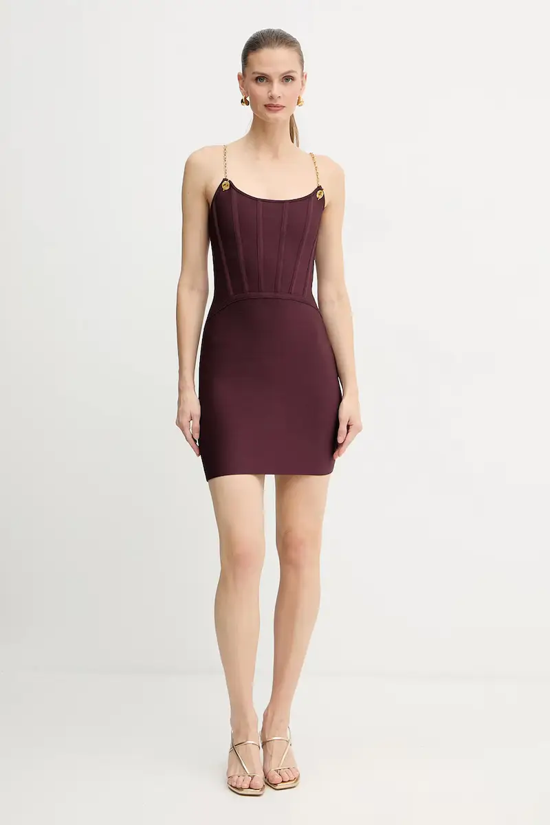 vestito AISHA colore granata 5BGK09 5036Z miniatura 2