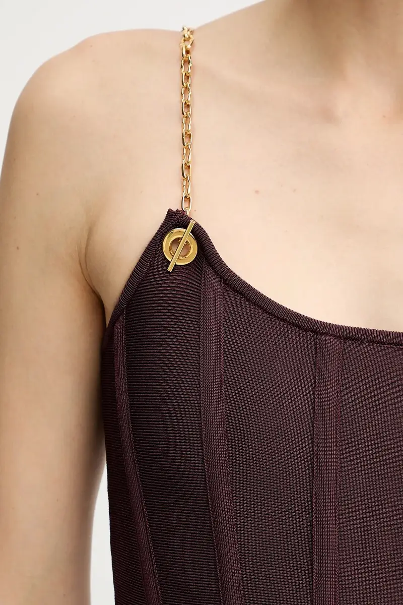 vestito AISHA colore granata 5BGK09 5036Z miniatura 5