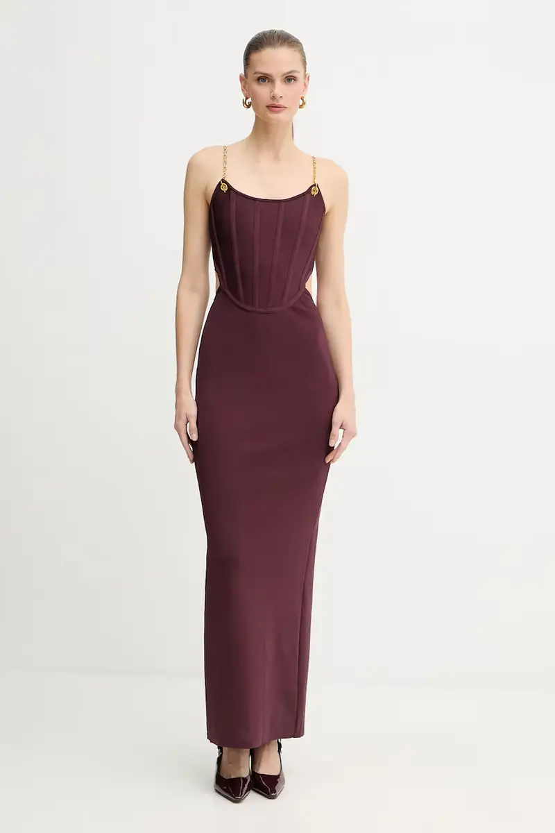 vestito AISHA colore granata 5BGK10 5036Z miniatura 3