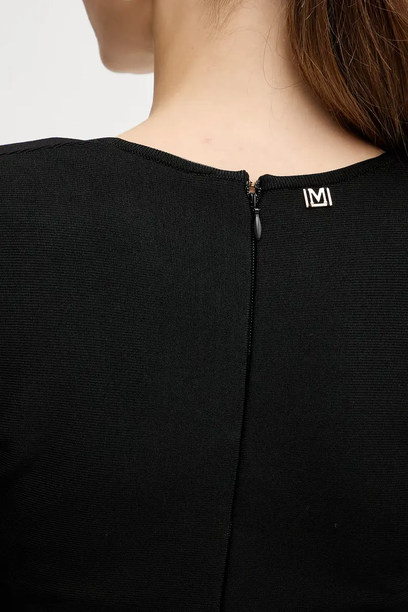 vestito AISHA colore nero 5BGK11 5036Z miniatura 4