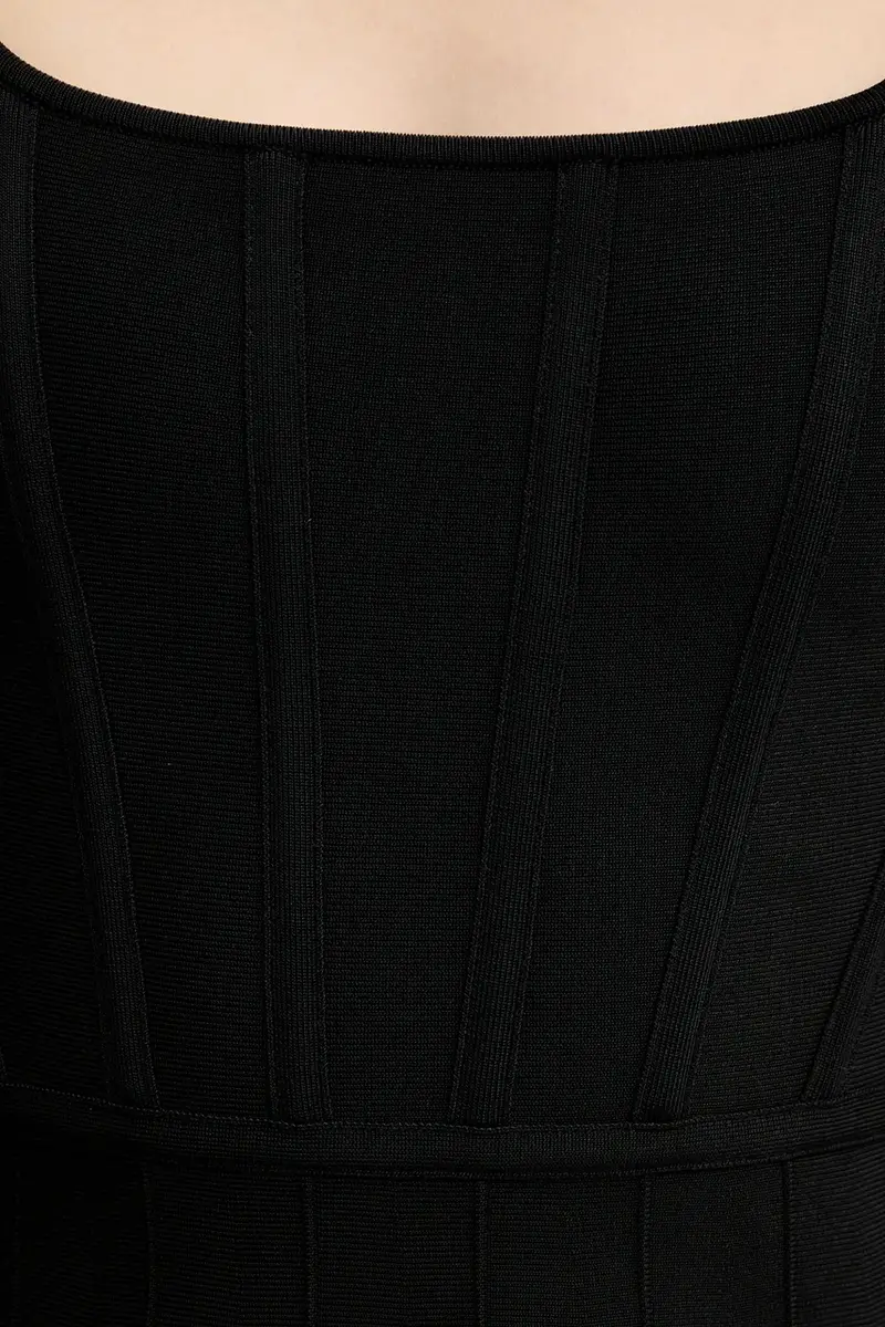 vestito AISHA colore nero 5BGK11 5036Z miniatura 5