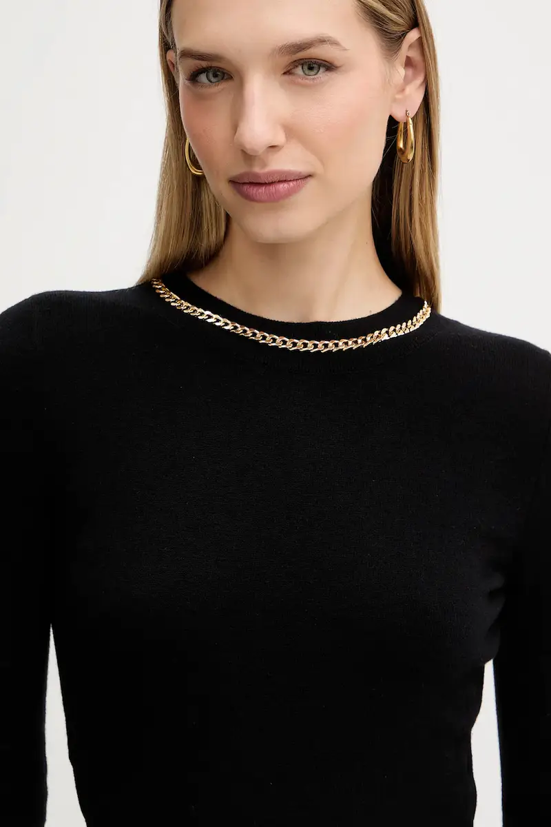 vestito con lana ABEL colore nero 5BGK03 5782Z miniatura 4