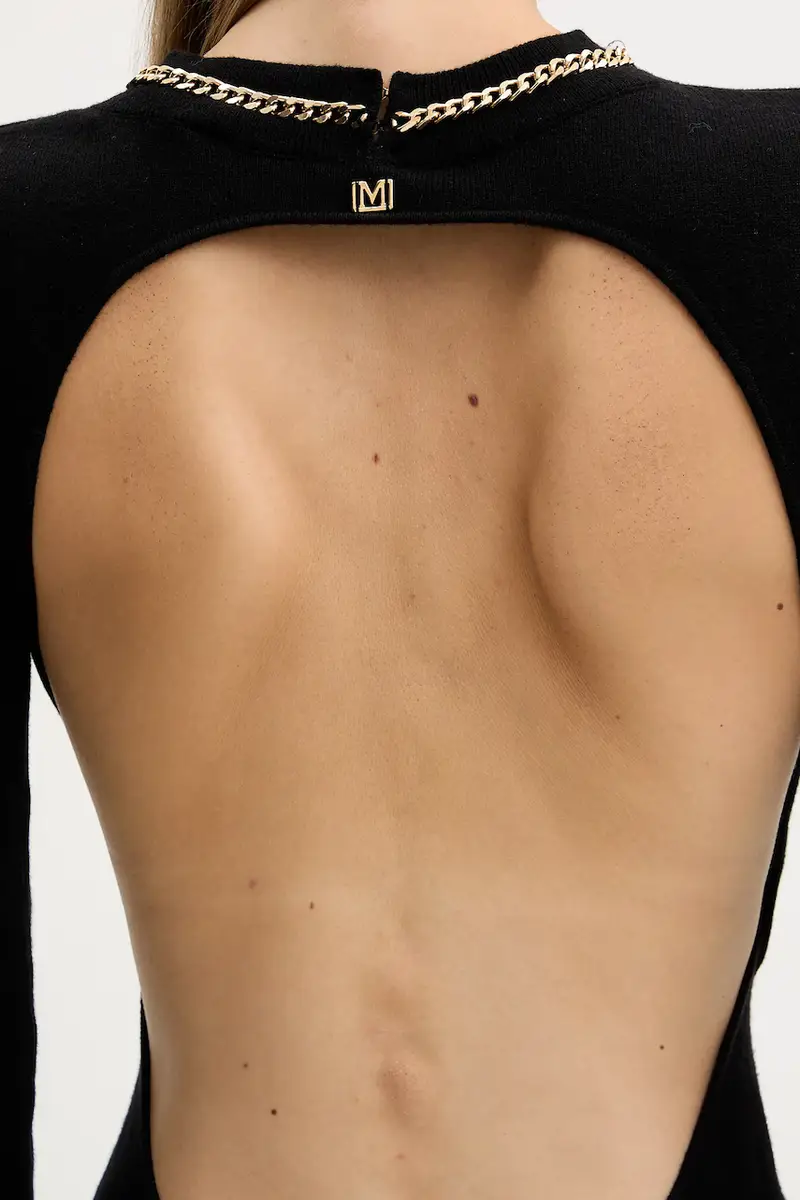 vestito con lana ABEL colore nero 5BGK03 5782Z miniatura 5