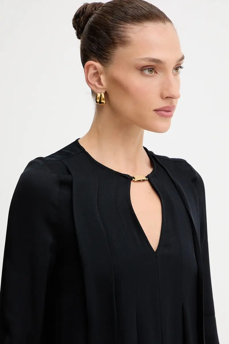 camicetta ANITA donna colore nero 5YGH14 7356A miniatura 4