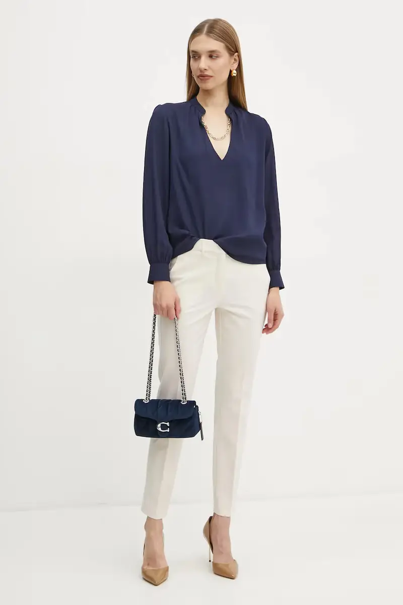 camicetta GRETA donna colore blu navy 5RGH05 7142A miniatura 2