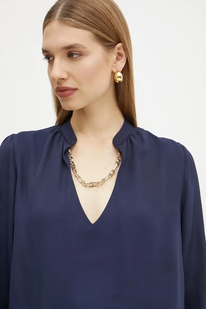 camicetta GRETA donna colore blu navy 5RGH05 7142A miniatura 4