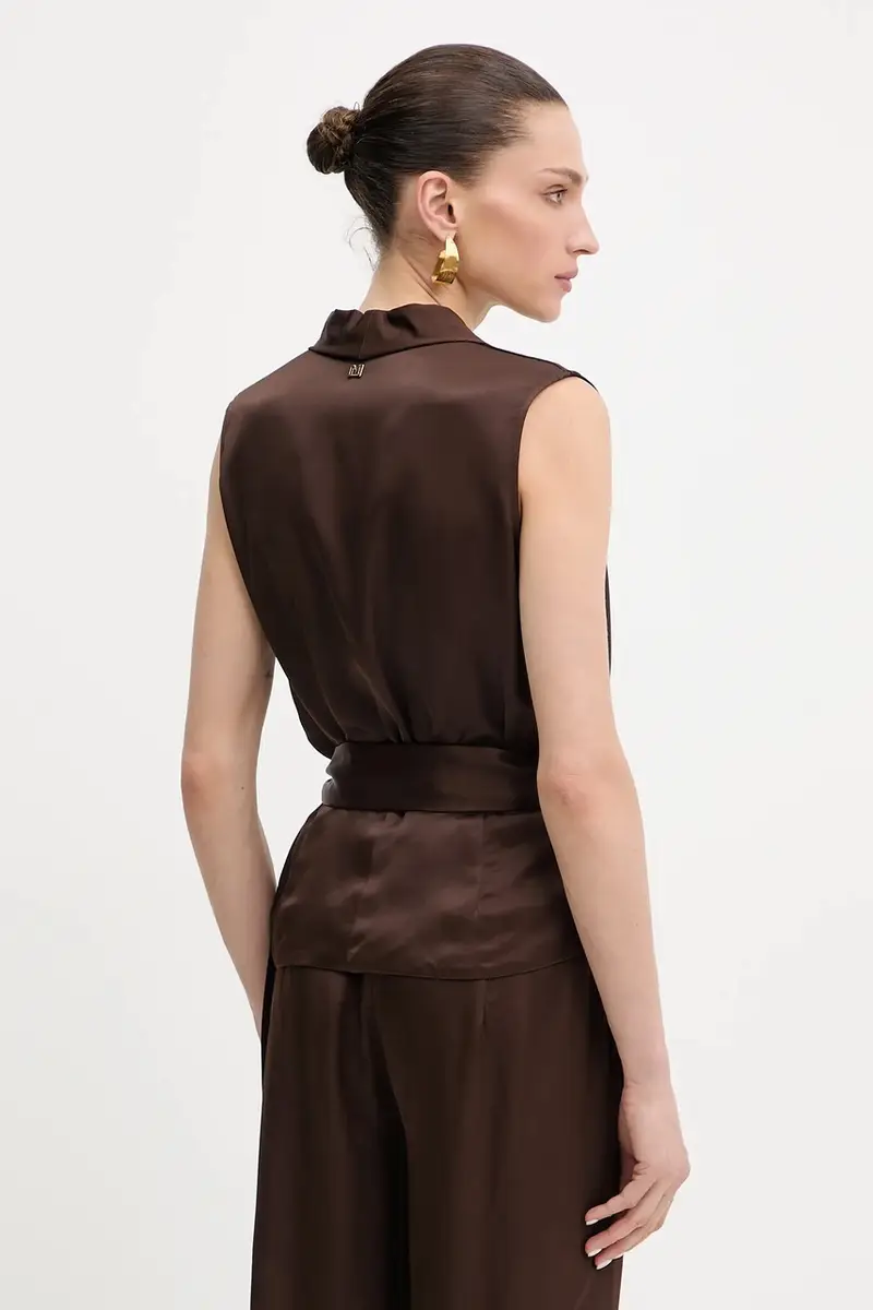 camicetta IVA donna colore marrone 5YGH15 7350A miniatura 3