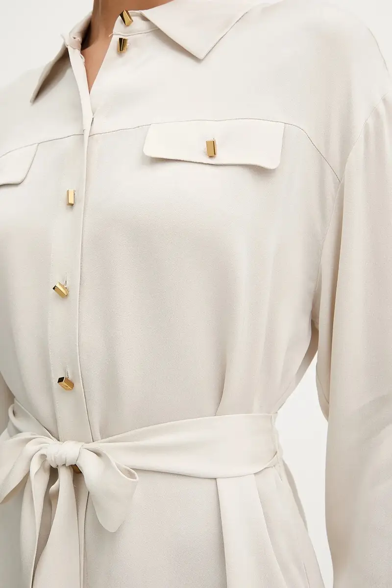 camicia ANITA donna colore beige 5YGH13 7356A miniatura 5