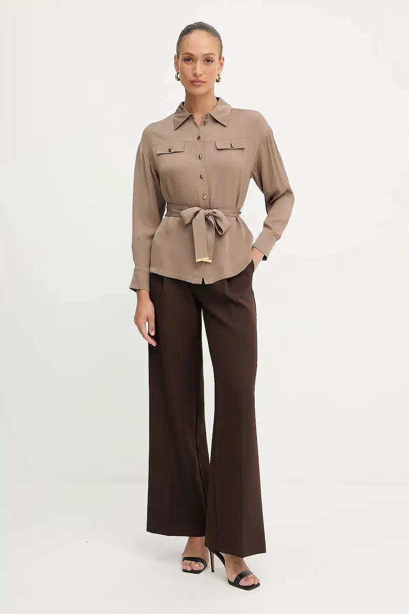 camicia ANITA donna colore marrone 5YGH13 7356A miniatura 2