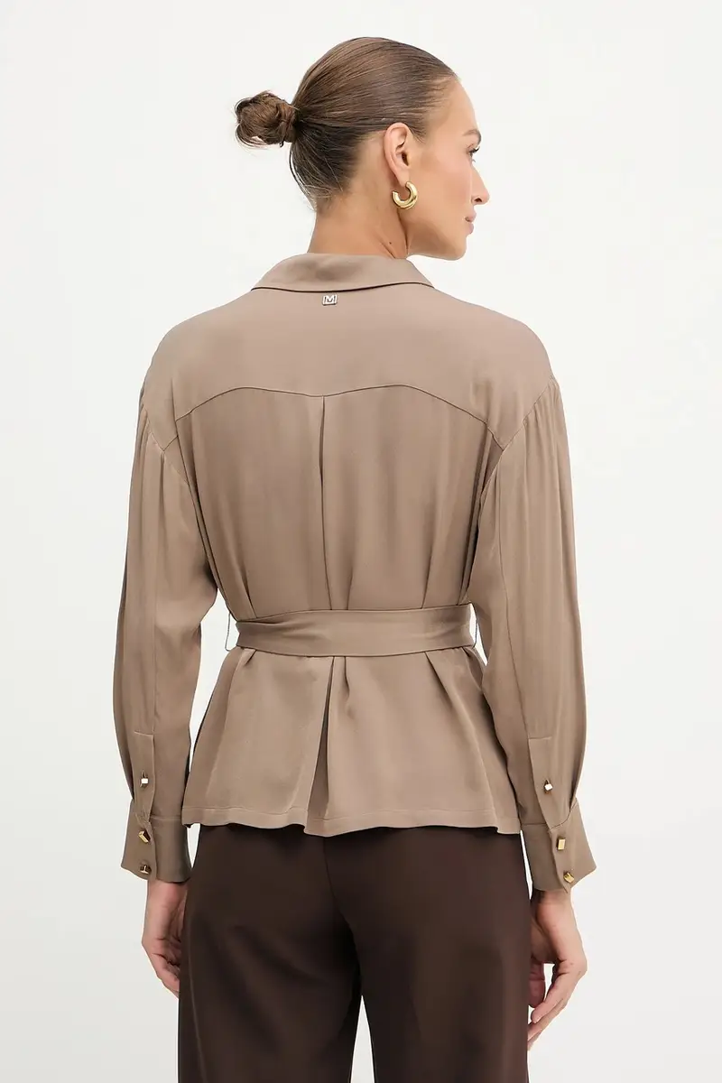 camicia ANITA donna colore marrone 5YGH13 7356A miniatura 3